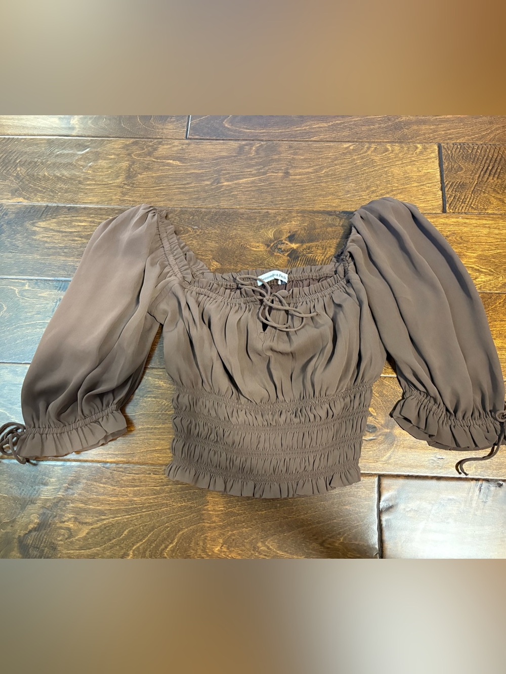 A&F Smocked top